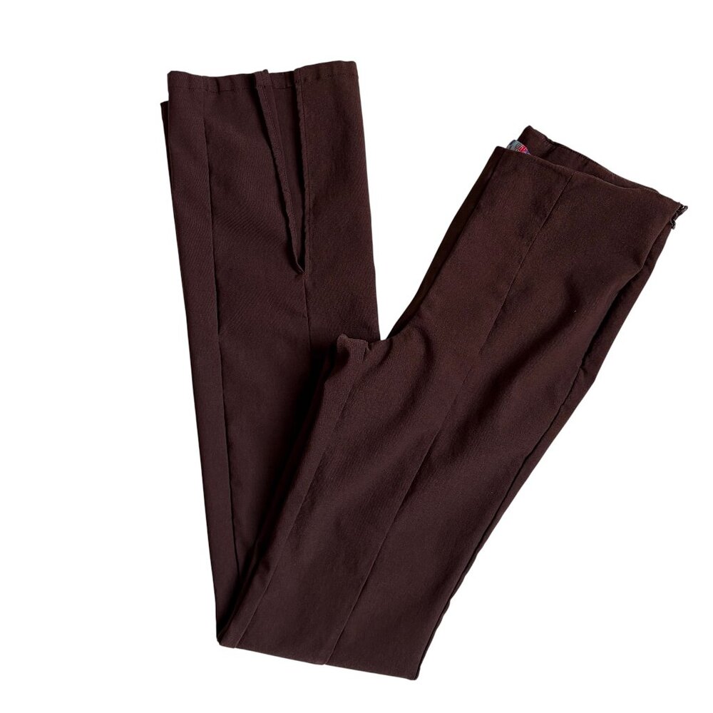 Urban Outfitters Vivian Split Hem Flare Pants (Brown) - Size 4